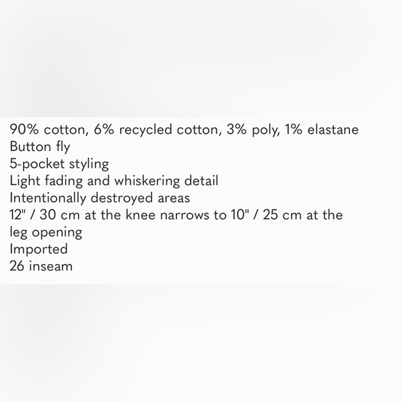 Agolde Nico High rise jeans size 29, washed once. Excellent condition. - Picture 5 of 5